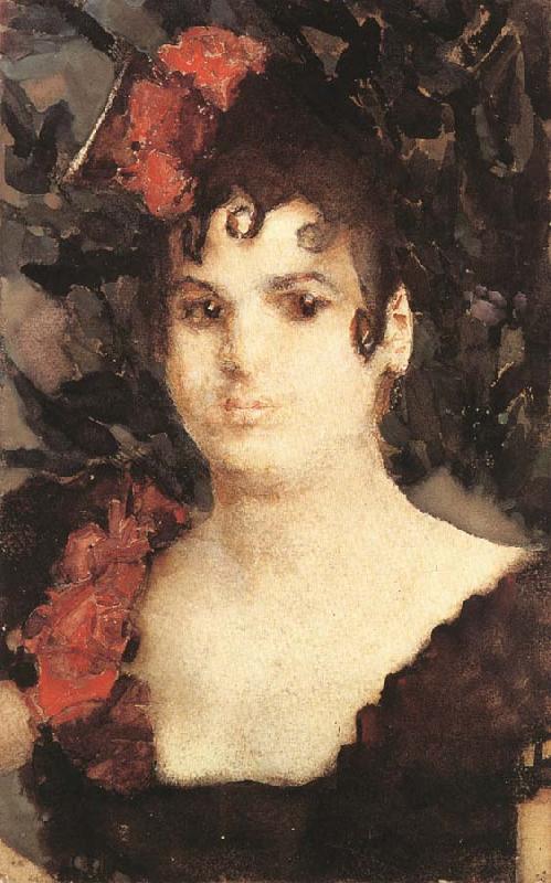 Mikhail Vrubel Portrait of Tatyana Liubatovich as carmen